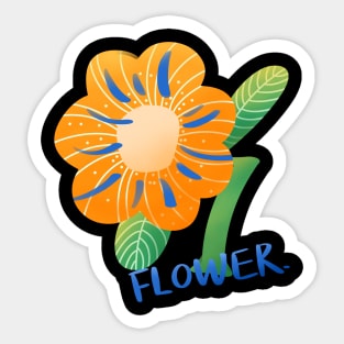 Colroful Flower Sticker